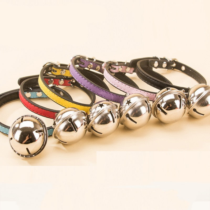 New Pet Claw Print Bone Alloy Bell Collar