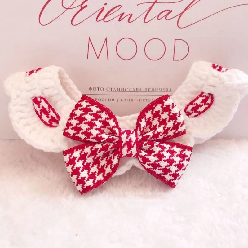Winter Knitted Pet Collar for Dogs & Cats