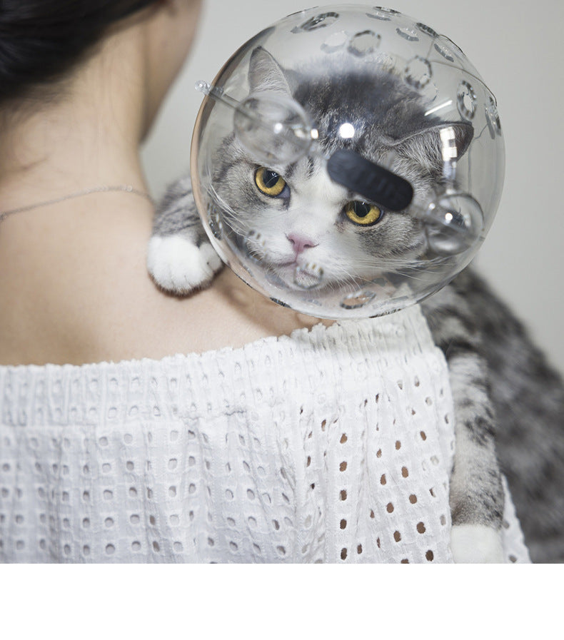 Ondaum Cat Head Cover & Protective Booties – Anti-Bite, Anti-Scratch, Anti-Licking Safety Collar for Grooming & Bathing
