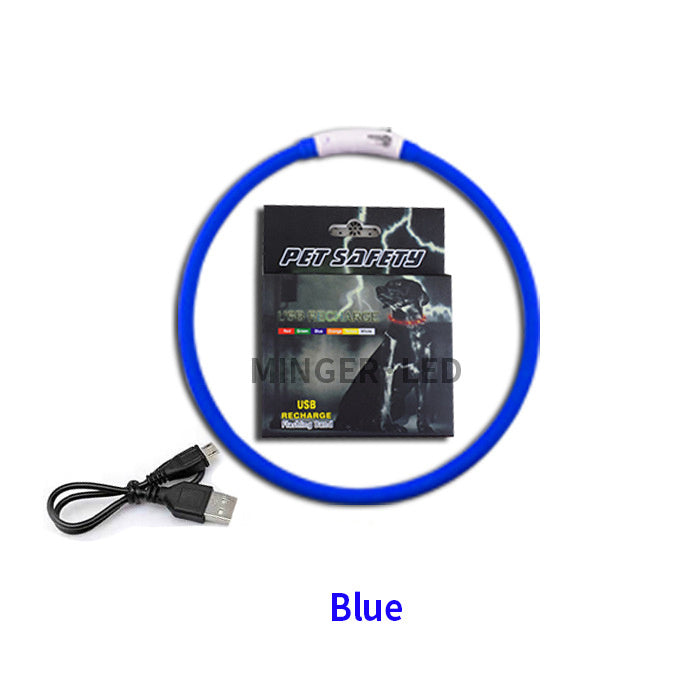 LED pet light collar