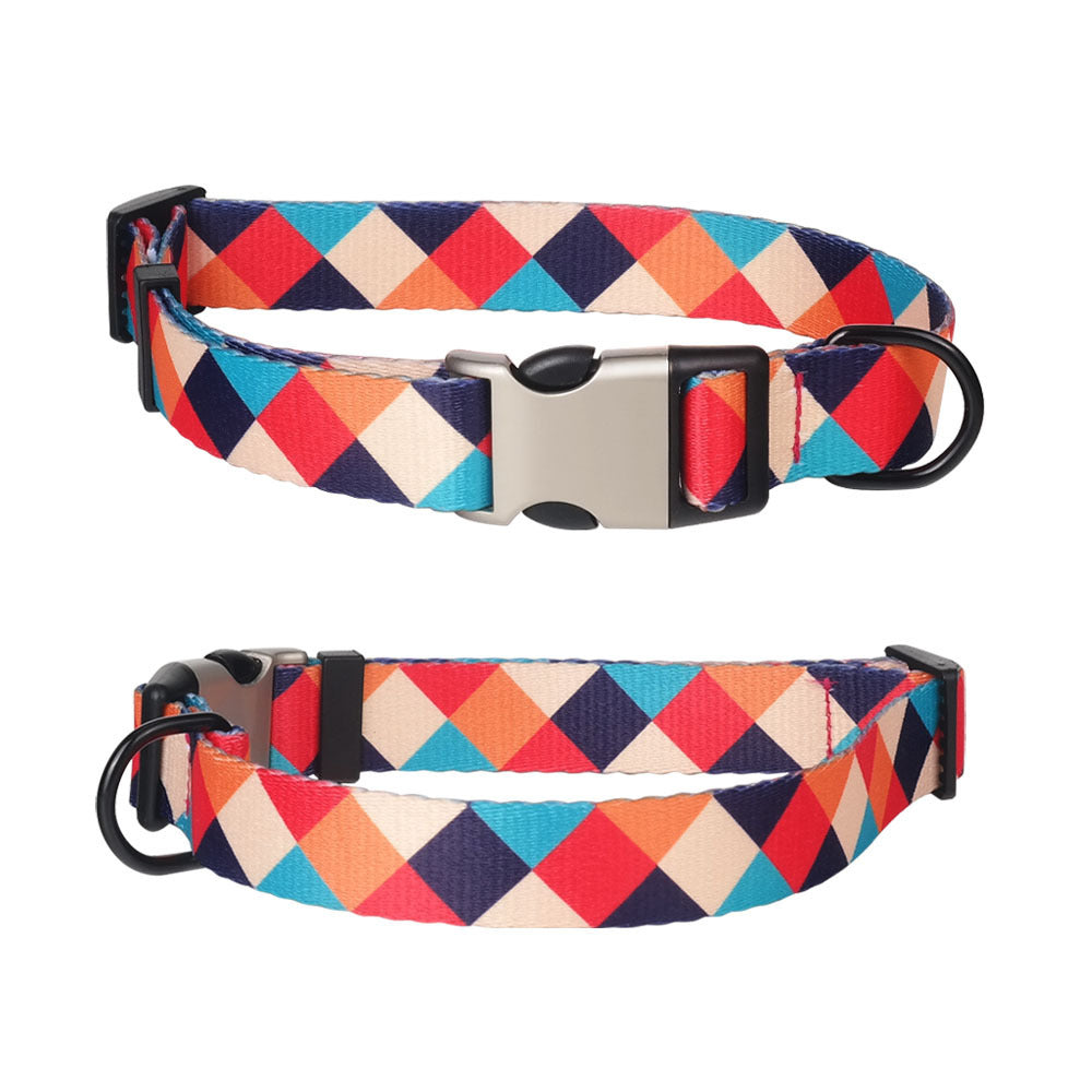 Pet collar lettering metal buckle