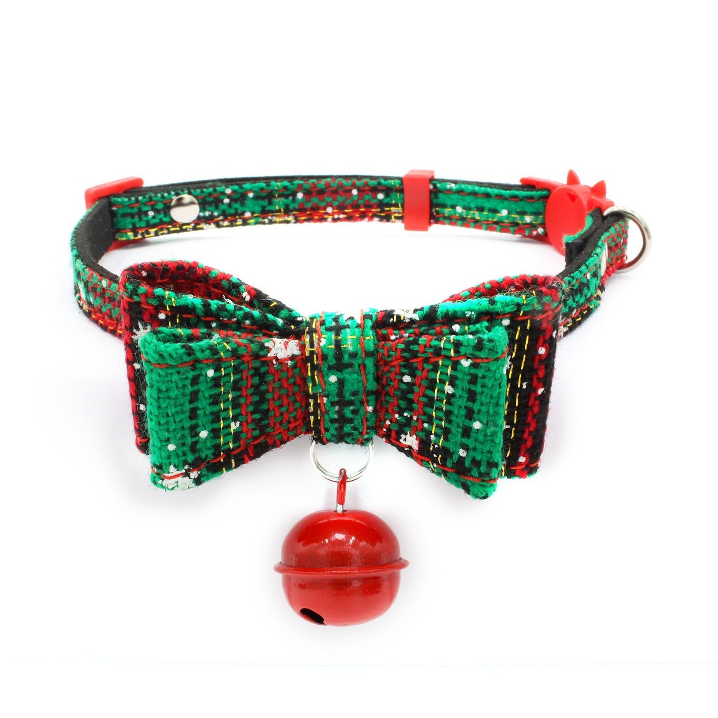 Christmas small dog chain print pet collar
