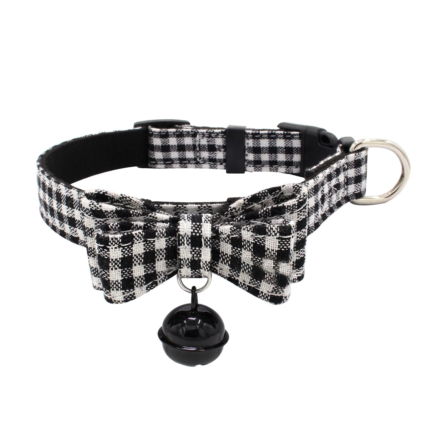 Pet microfiber backing comfortable bow collar collar