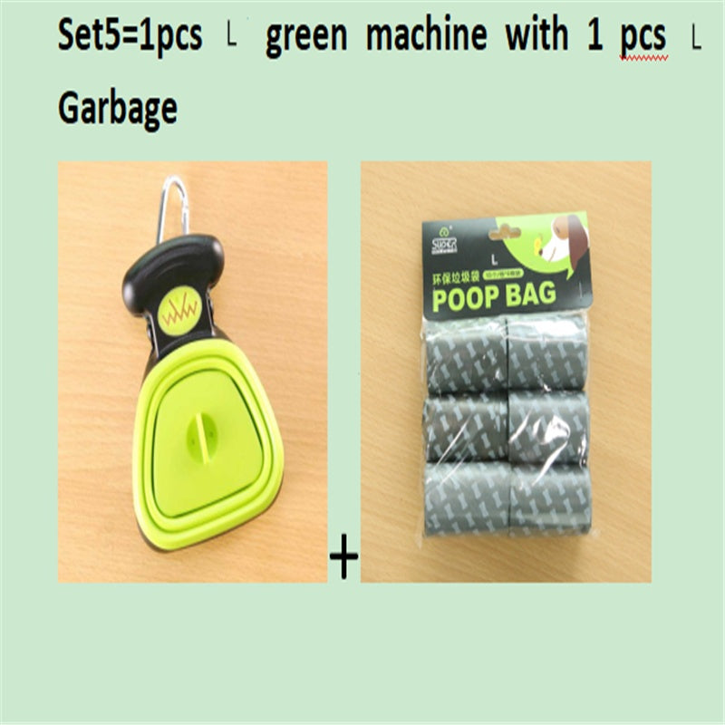 Foldable Dog Pooper Scooper with Degradable Bags