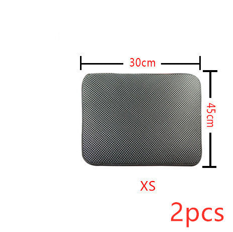 Double-Layer Cat Litter Mat
