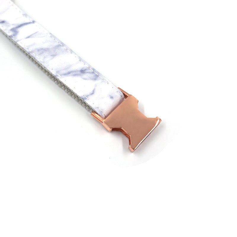Creative And Simple Marble Print Pet Collar