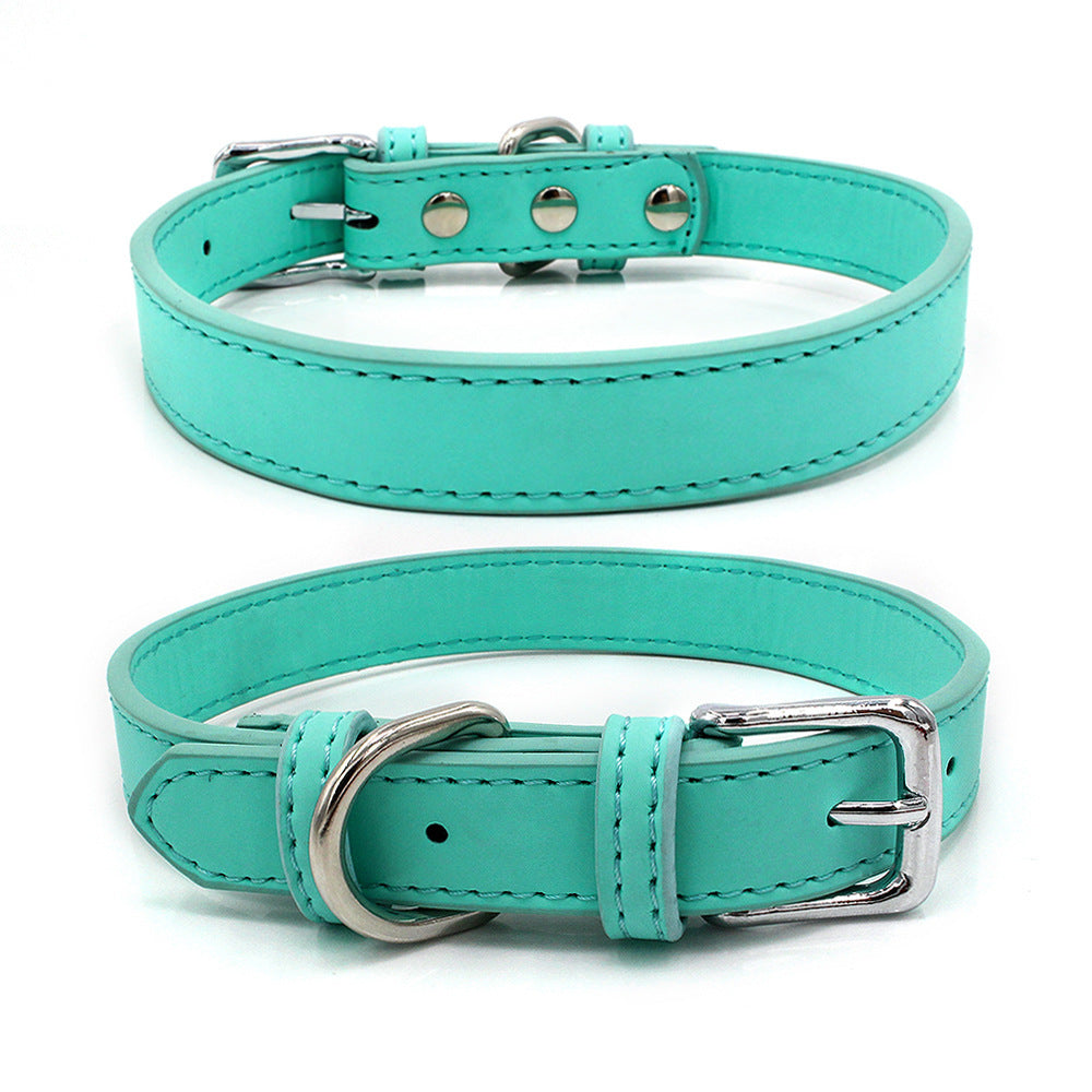 Comfortable PU Leather Pet Collar for Dogs
