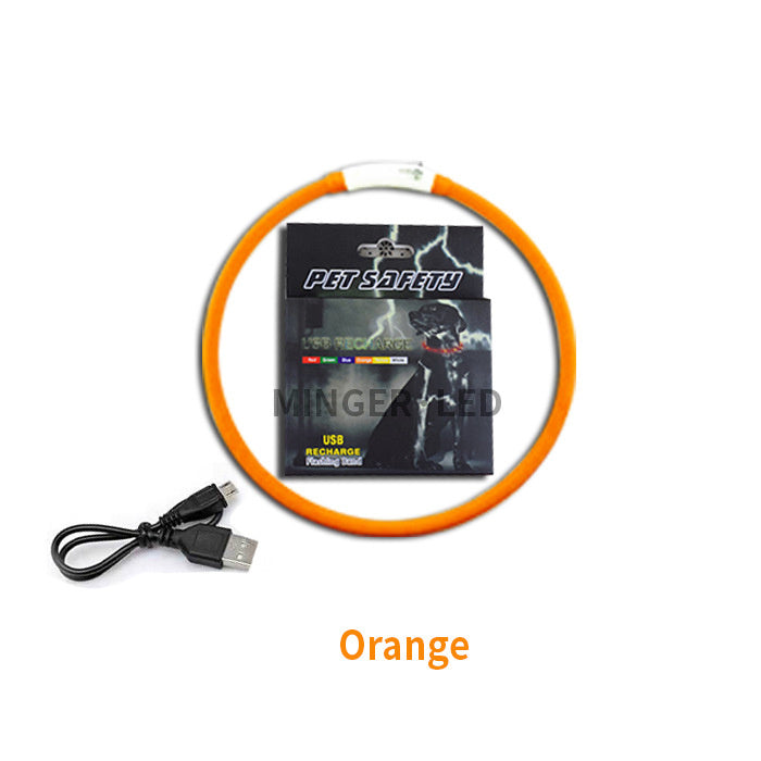LED pet light collar