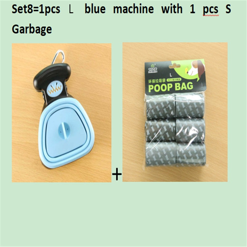 Foldable Dog Pooper Scooper with Degradable Bags