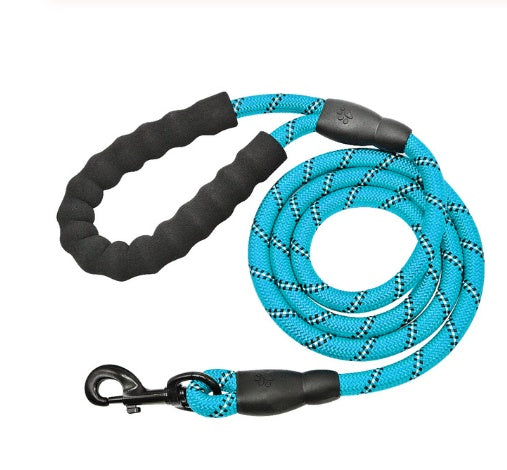 Reflective Dog Leash - Nylon Rope for Walking & Training, Small to Large Dogs