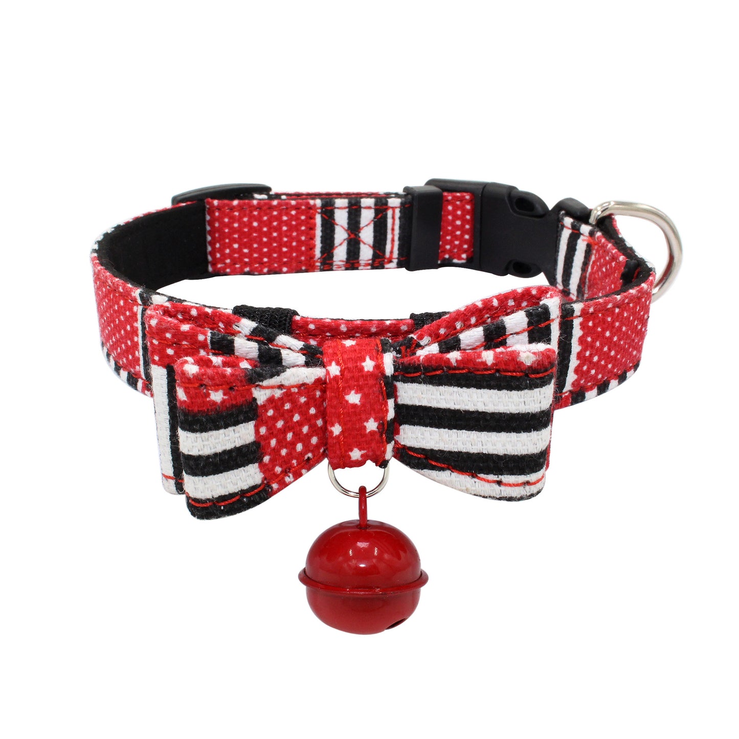 Pet microfiber backing comfortable bow collar collar