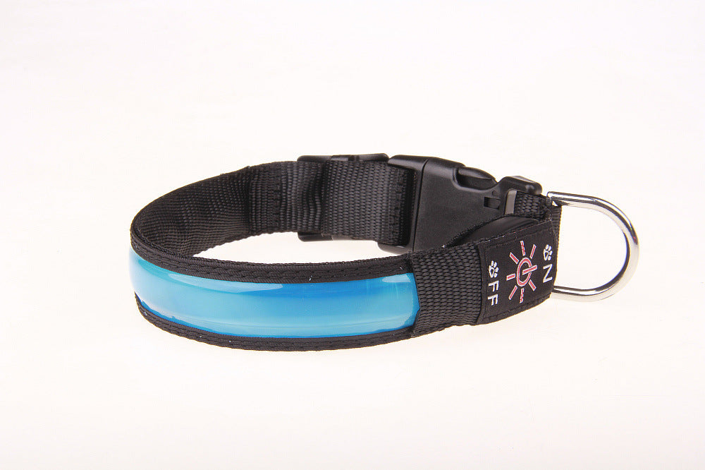 Rechargeable Luminous Pet Collar Golden Retriever Teddy Collar