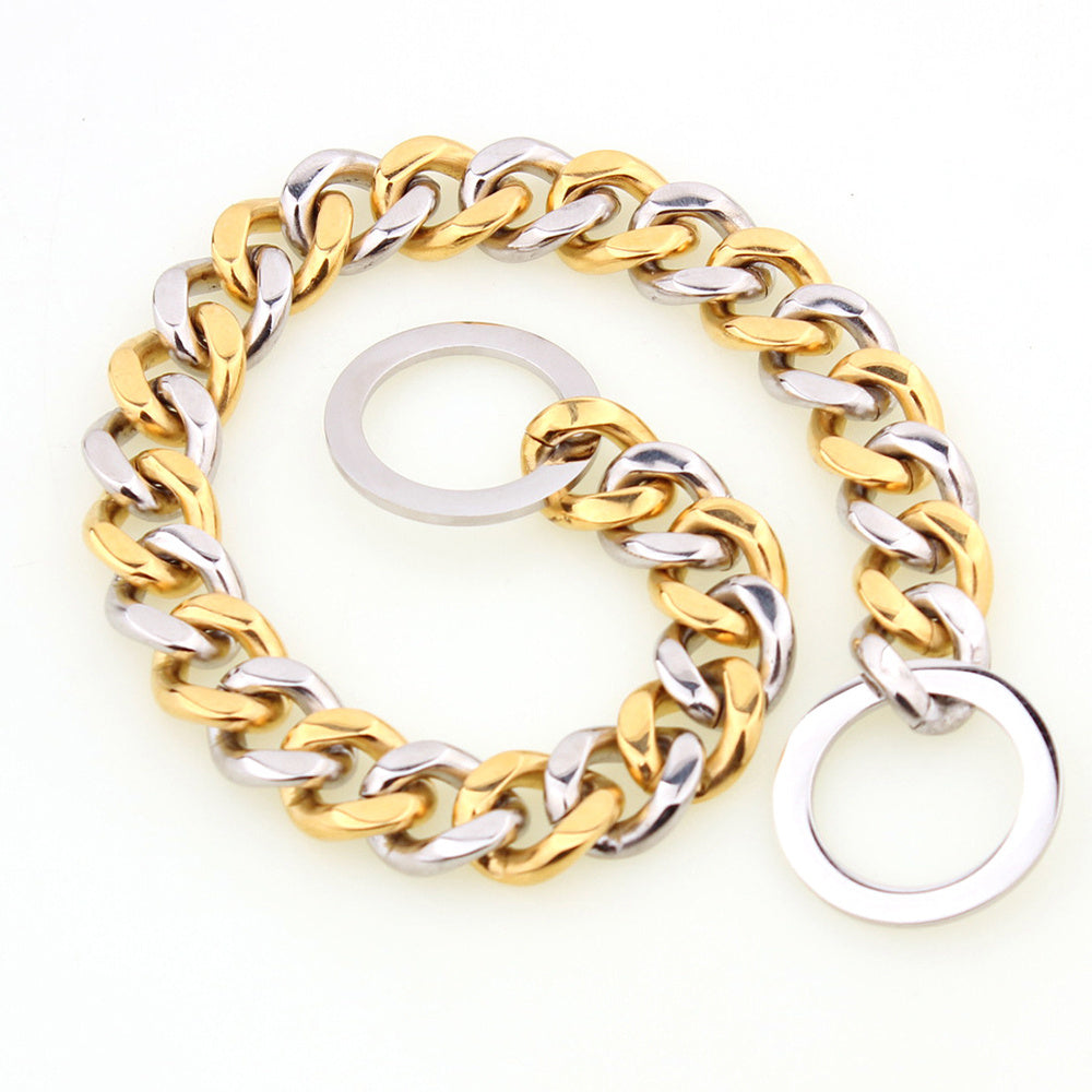 Titanium Steel Two-Tone Dog Collar Review