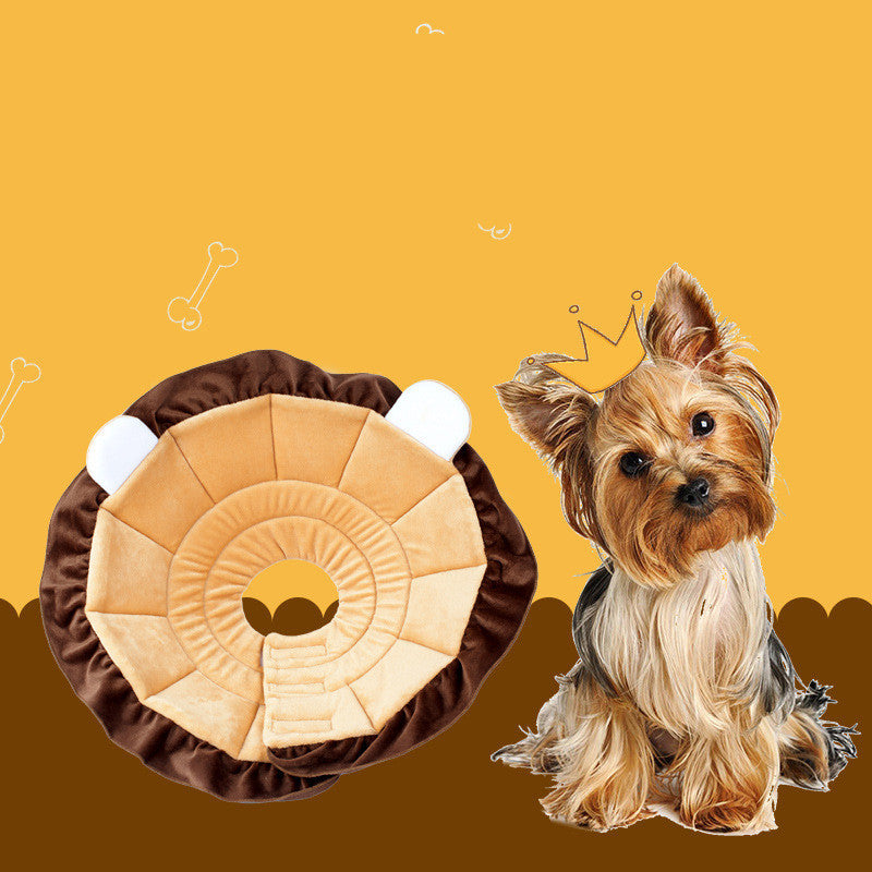 Cartoon Lion Collar for Pet Recovery