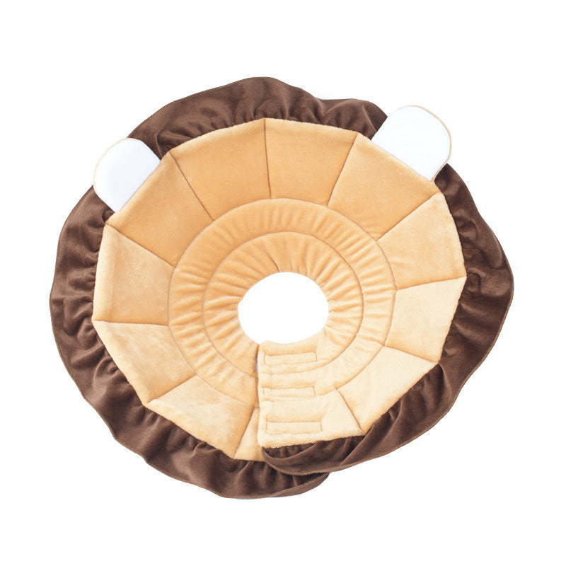 Cartoon Lion Collar for Pet Recovery