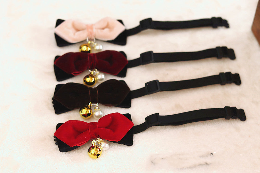 Dog Bell Collar Cat Bow Tie Pet Bow Tie