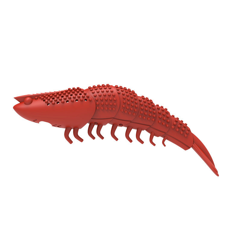 Catnip Silicone Fish Crayfish Toothbrush Cat Toy