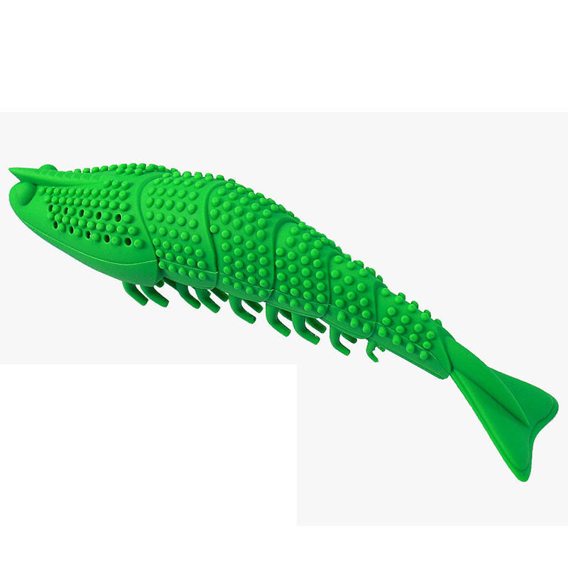 Catnip Silicone Fish Crayfish Toothbrush Cat Toy