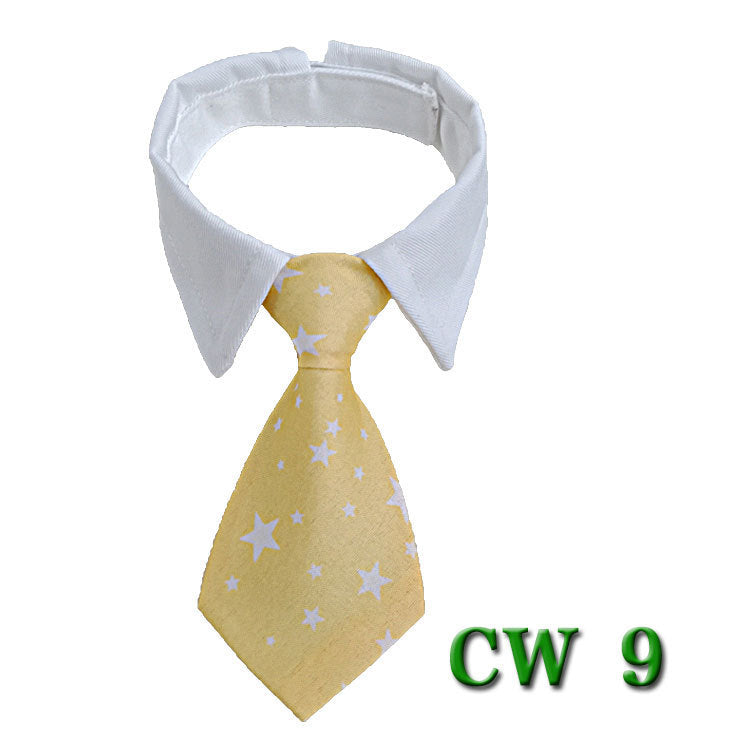 Pet Neck Tie Dog Tie Striped Bib Scarf Bow Knot