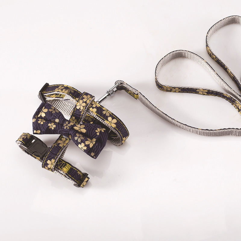 Japanese Butterfly Vest Traction Rope Nylon Webbing Cat Chest Strap