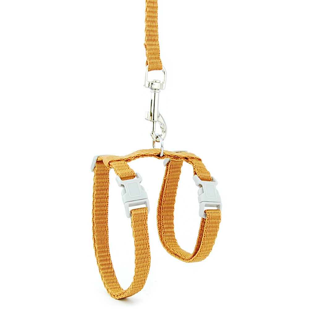 Pet Traction Rope I-shaped Cat And Dog Chest Strap Adjustable Anti-stroke Cat Rope Japanese-style Cat Walking