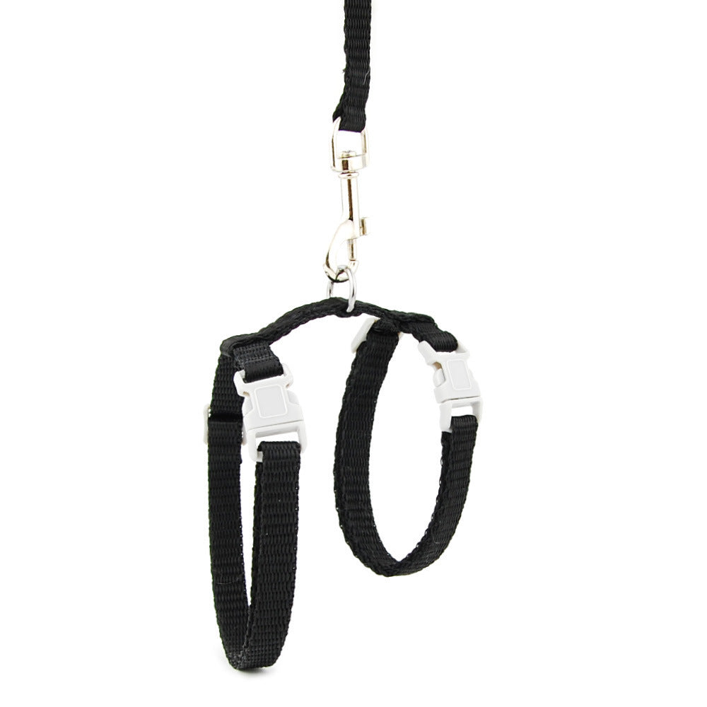 Pet Traction Rope I-shaped Cat And Dog Chest Strap Adjustable Anti-stroke Cat Rope Japanese-style Cat Walking
