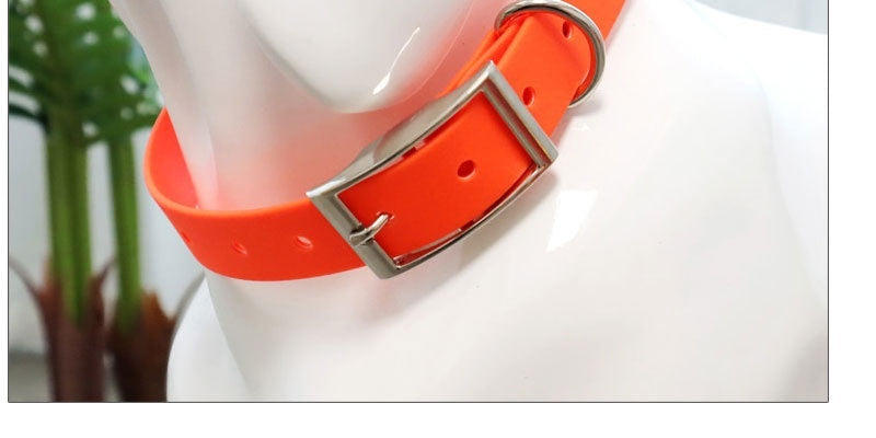 Ondaum Waterproof PVC Dog Collar – Durable, Wear-Resistant Pet Traction Collar