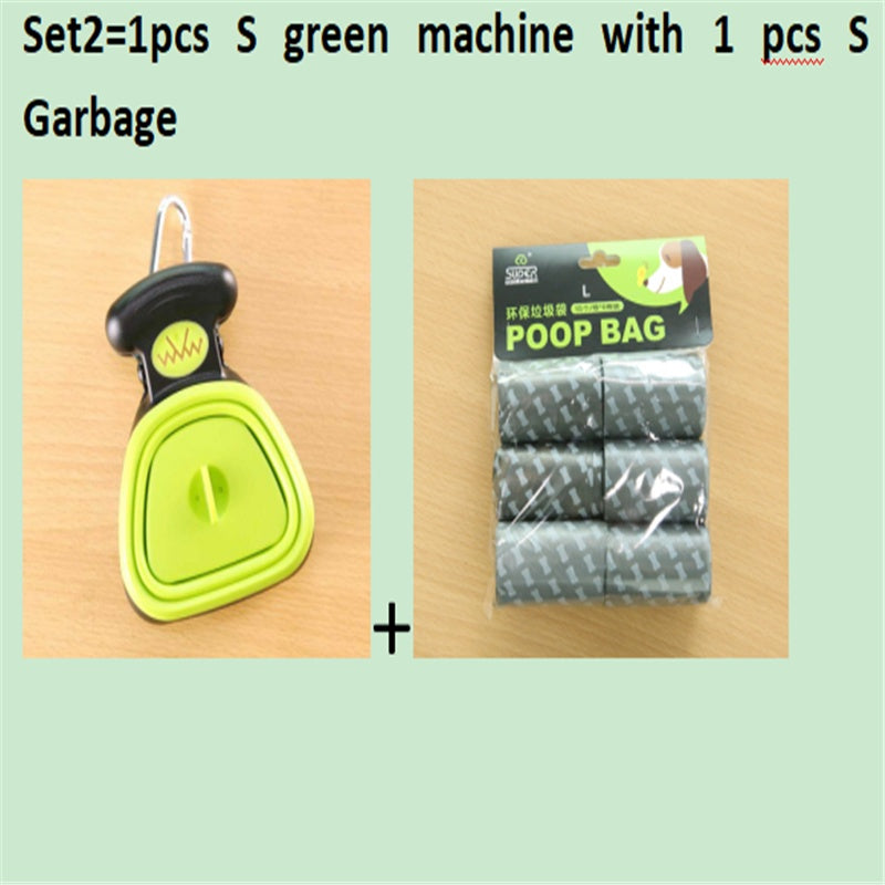 Foldable Dog Pooper Scooper with Degradable Bags