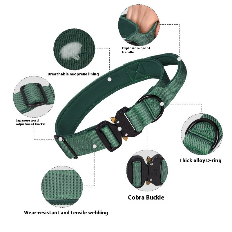 Ondaum Durable Nylon Pet Chain Ring – Strong, Stylish, and Secure Leash for Your Pet