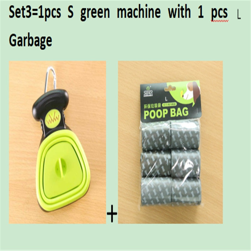 Foldable Dog Pooper Scooper with Degradable Bags