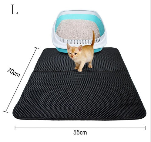 Double-Layer Cat Litter Mat