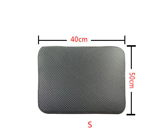 Double-Layer Cat Litter Mat