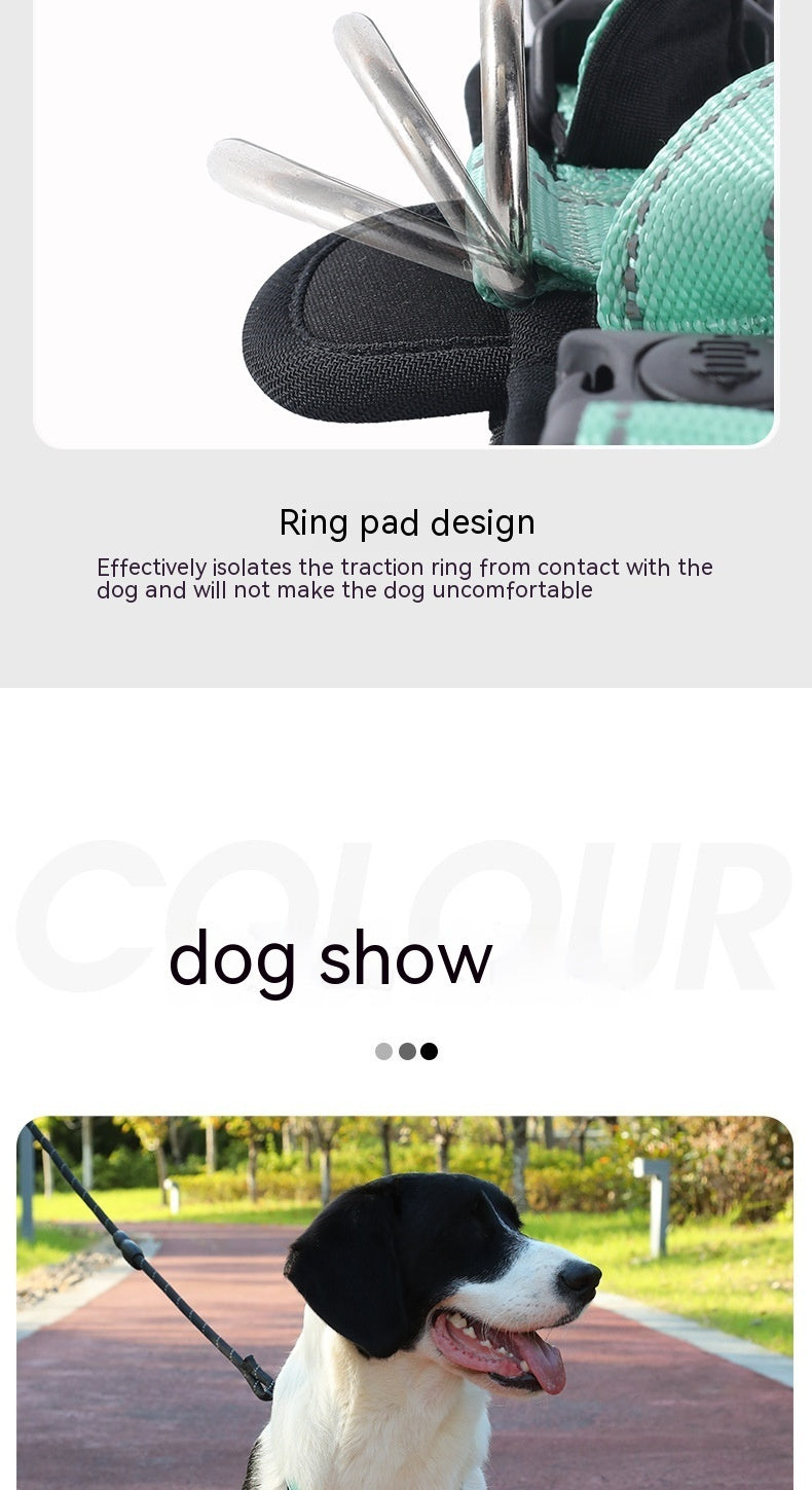 Dog Hand Holding Rope Chest Strap Reflective Vest Explosion-proof Medium Large Dog Pet Traction Dog Leash