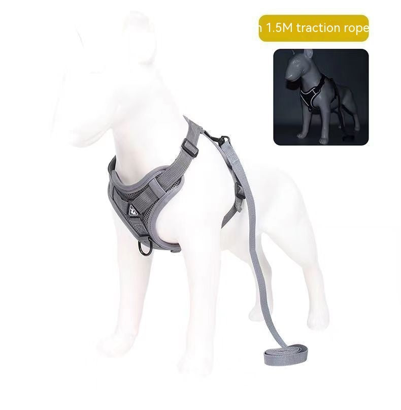 Vest Style Anti Slip Dog Reflective Traction Rope
