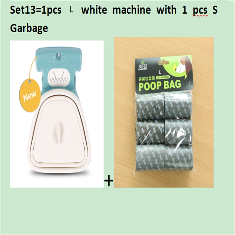 Foldable Dog Pooper Scooper with Degradable Bags