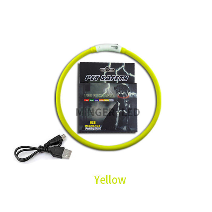 LED pet light collar