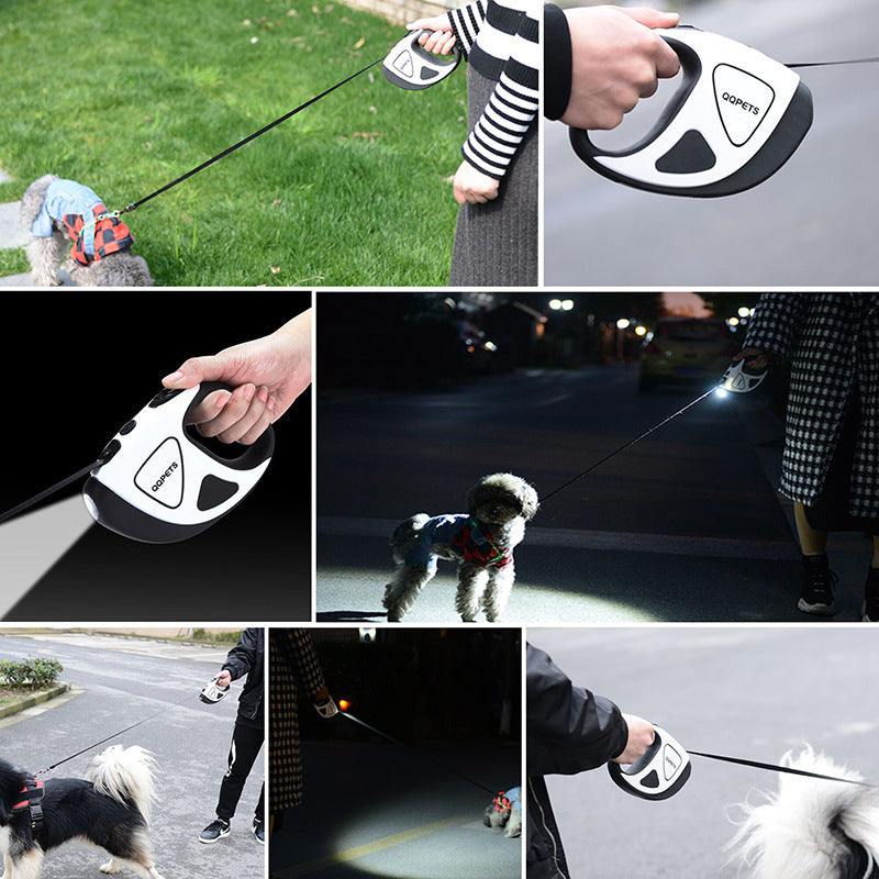 LED Retractable Dog Leash - Safe & Durable