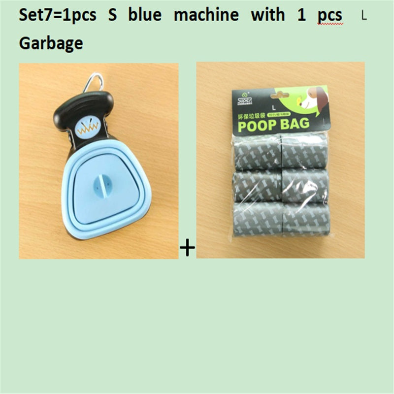 Foldable Dog Pooper Scooper with Degradable Bags