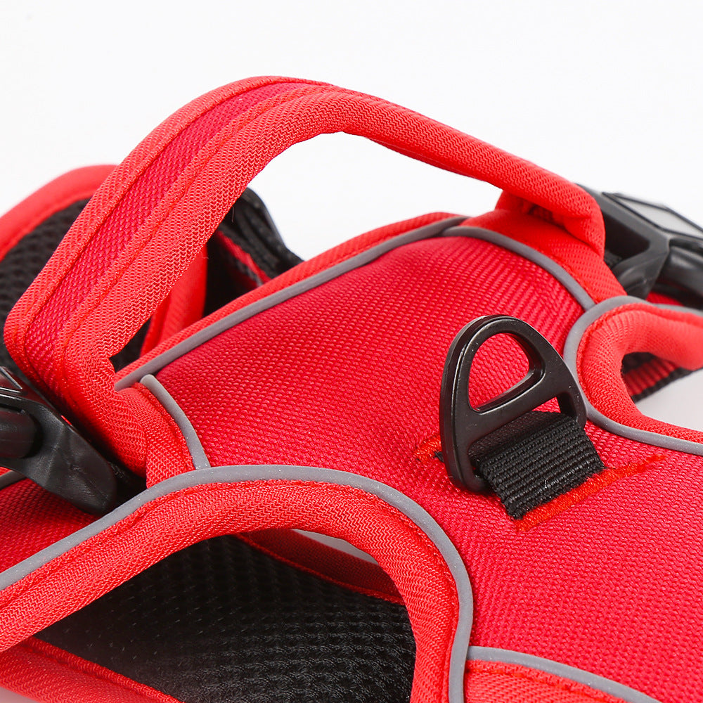 Universal Reflective Vest-style Dog Leash Chest Back