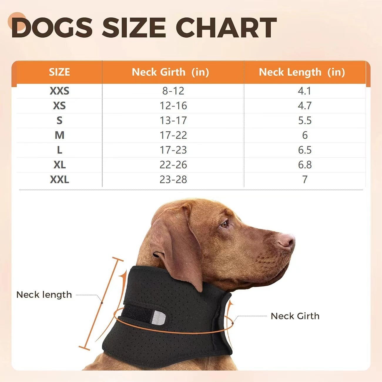 Ondaum Pet Dog Neck Brace – Supportive Cervical Collar for Injury Recovery & Stability