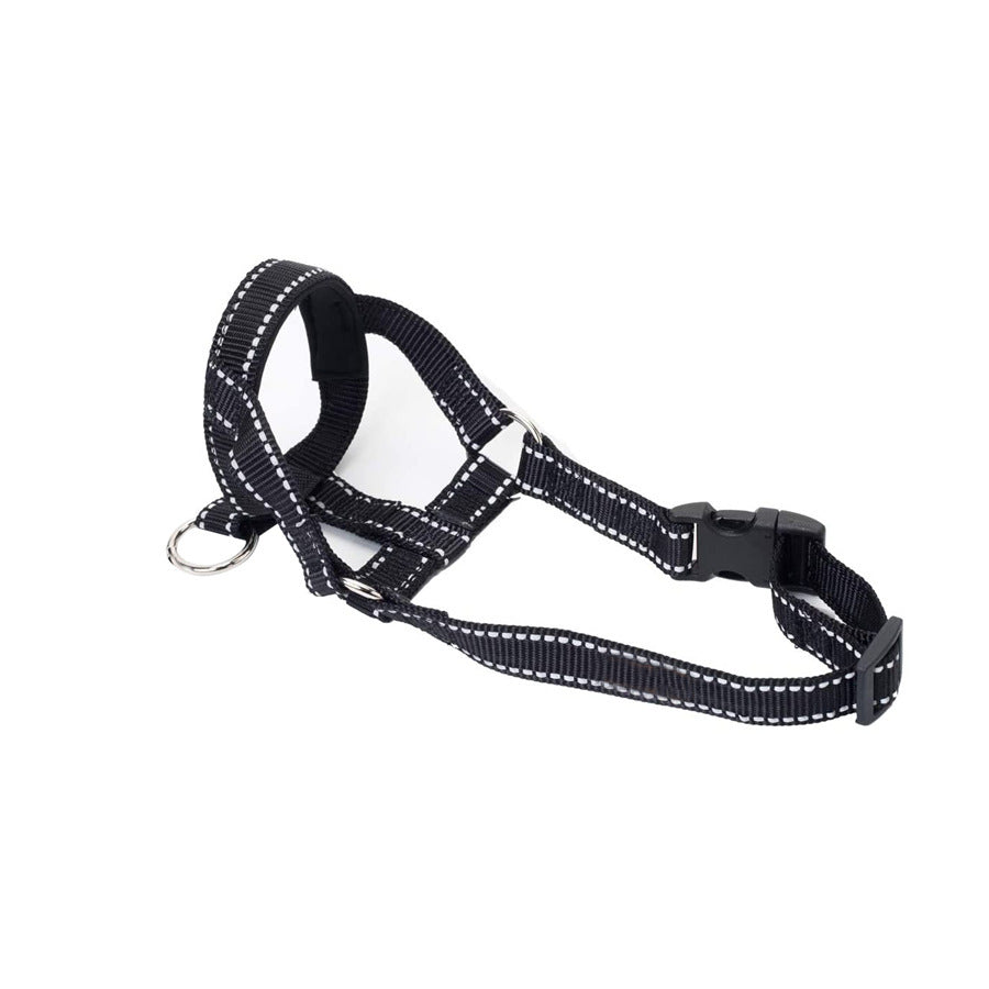 Adjustable Anti-Bite Mask Pet Traction Suit Mouth Cover