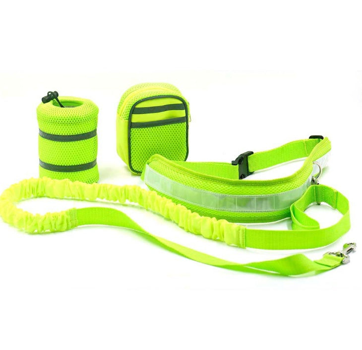 Adjustable Dog Running Leash Set