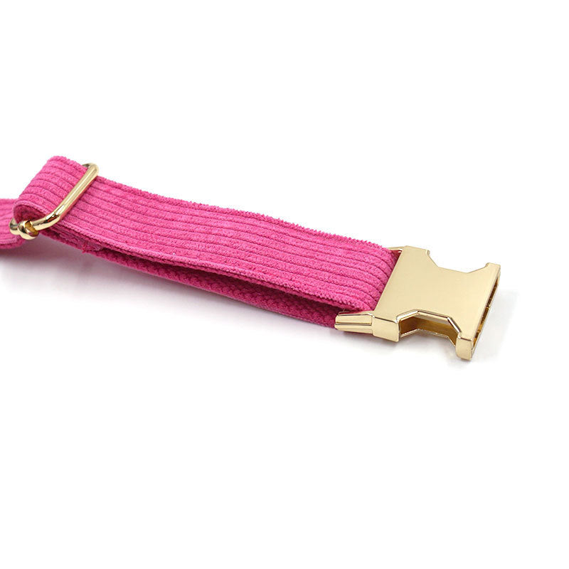 Soft Simple Corduroy Dog Collar