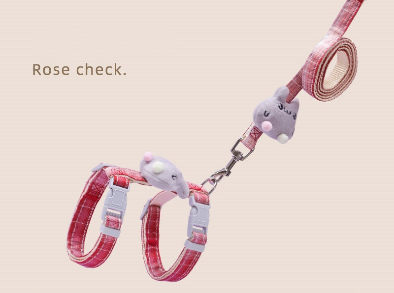 Cat Leash Anti-break Out Special Pet Chest Strap Adjustable