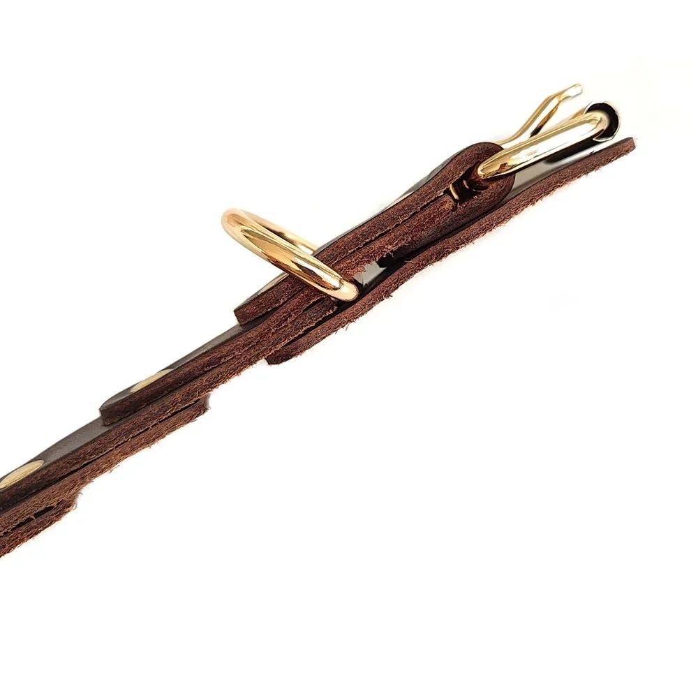 Ondaum Genuine Leather Dog Collar - Durable & Stylish Leather Buckle Collar for Medium to Large Dogs