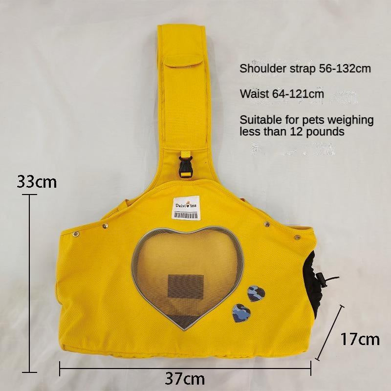 Pet Canvas Shoulder Bag, Cute Animal ShapedCat Carrier Canvas Bags,Portable Pet CanvasTote Chest Bag That Can Expose Head,OutdoorTravel Pet Carrier For Cats Dogs Pet Supplies