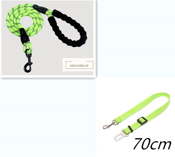Reflective Dog Leash - Nylon Rope for Walking & Training, Small to Large Dogs