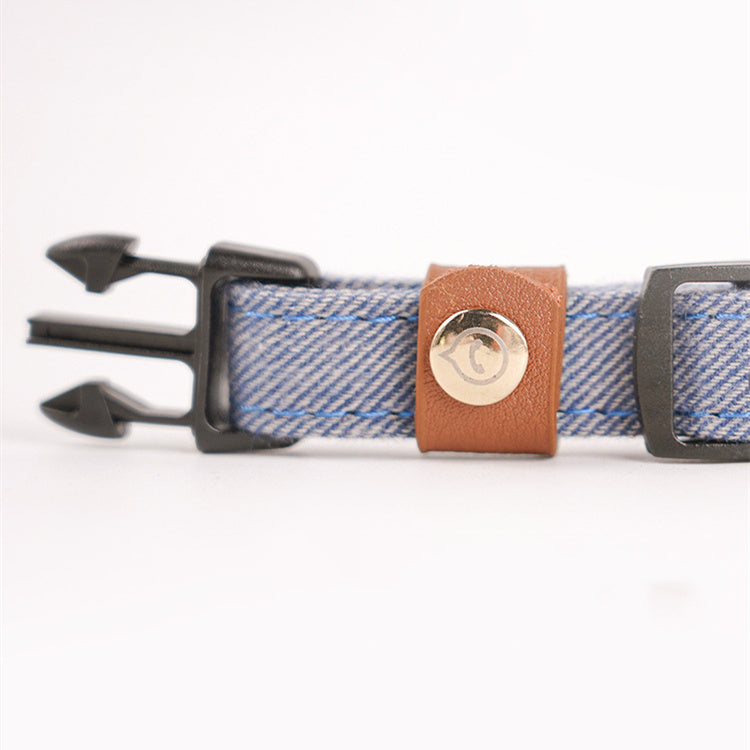 Adjustable Mohair Dog Collar with Safety Features