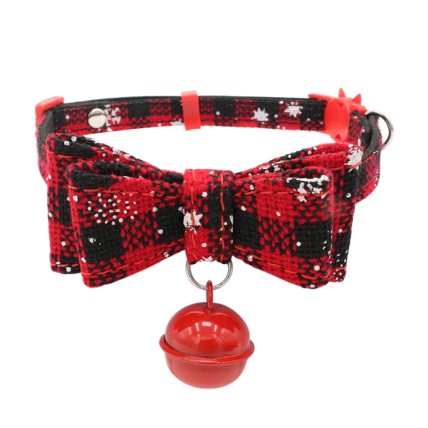 Christmas small dog chain print pet collar