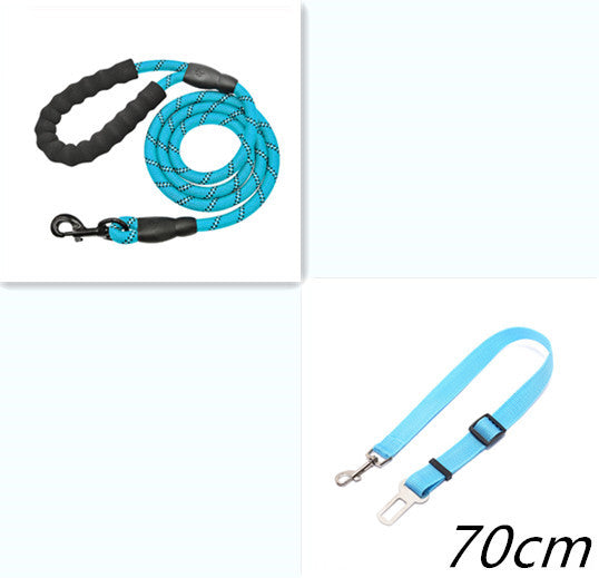 Reflective Dog Leash - Nylon Rope for Walking & Training, Small to Large Dogs